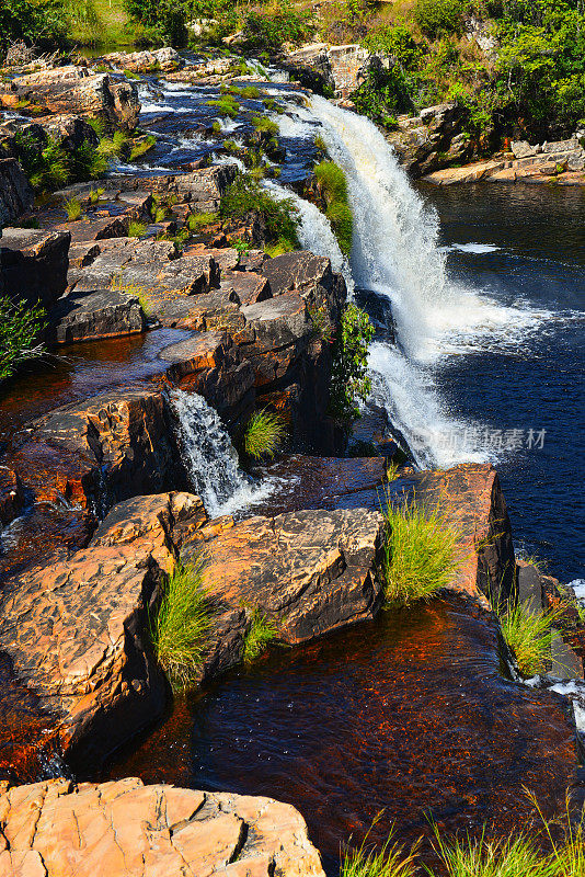 The Cachoeira Grande waterfall, on the outskirts of the Serra do Cipó National Park